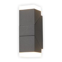 Lauko sieninis LED šviestuvas SALTA Soma Sens, su mikrobangu judesio jutikliu, LED 2x6W, 3000 K, 108