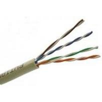 Kompiuterinis kabelis Cat5E/Utp(Cca), 4x2x0.5 neekranuotas, viengyslis, variuotas aliuminis, baltos