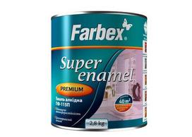 Alkidinė emalė FARBEX Pf-115P, 2,8 l, vidaus ir išorės darbams, šviesiai žalios spalvos