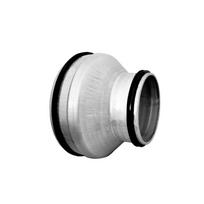 Perėjimas ALNOR RSG-160-125, d160x125 mm, su tarpine, cinkuota skarda