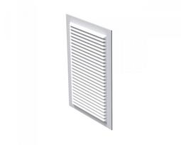 Ventiliacinės grotelės VENTS D170240/MV125-1S, 170 x 240, klijuojamos, plastikinės, baltos spalvos
