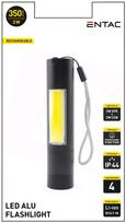 LED žibintuvėlis ENTAC En-2144, 3W (XPE) + 2W (COB), 350 lm, IP44,  pakraunamas nuo 220V, 1250 mAh (