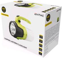 LED žibintuvėlis ENTAC En-3646, 5W + kempingo žibintas, 400 lm, IP44, pakraunamas nuo USB, komplekta