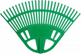 Plastikinis vėduoklinis grėblys TR12E, be koto