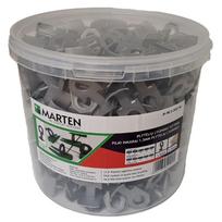 Plytelių inkaras MARTEN, storis 1,5 mm, 7-15 mm, išlyginimo sistemai, pilkas, 400 vnt.