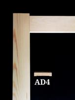 Durų apvadų komplektas AD-4, 5,5 m, matmenys 12 x 70 mm (2vnt. 2200mm ir 1 vnt. 1100mm) ,lygus, puši