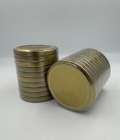 Užsukami konservavimo dangteliai, 82 mm, aukso sp., 10 vnt.
