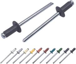 Aliumininės kniedės, 3,2 x 8 mm, RAL7024, 50 vnt., grafito pilka