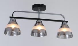 Pakabinamas šviestuvas BALTIK GAISMA K90561/3, E27, 3 x 60W, juodos sp., metalas+stiklas, 580 x 260
