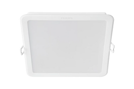 Montuojamas šviestuvas panelė PHILIPS Meson, įleidžiama, LED 16,5 W, 3000 K, 1600 lm, kvadratinė, ba