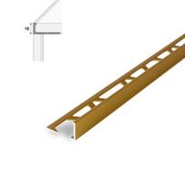 Aliumininė užbaigimo juostelė HESORA H 23 D1, 1.0 x 270 cm, mat. aukso spalvos, kilmės šalis ES