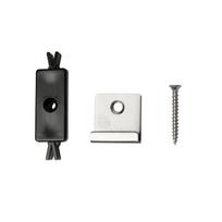 Medienos ir plastiko tvirtinimo elementų komplektas, WPC PC-01-SS-05-PC-06 28 vnt., juodas