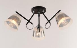 Pakabinamas šviestuvas BALTIK GAISMA K90293/3 Bk/Cr, E27, 3 x 60W, juodos sp., 570 x 210 mm