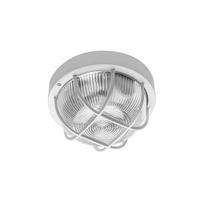 Specialiųjų patalpų šviestuvas GTV Ibiza, IP44, E27, 40 W, 220-240V, ABS plastikas/stiklas, apvalus,