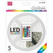 Šviesos diodų juostos komplektas AVIDE At-4267, LED 5 m, 7,2 W/m, IP65, RGB, 1650 lm, 12V, SMD5050,