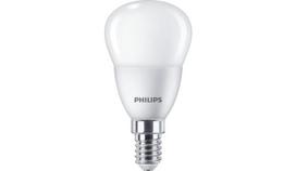 LED lempa PHILIPS, 5W (=40W), E14 P45 burbuliukas, 220-240V, 2700K, 470 lm, matinė