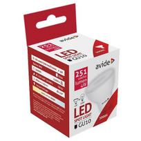 LED lempa AVIDE At-6722, 4W (=30W), GU10, WW, 3000K, 220-240V, 110°, Spot Alu+Plastic, 300 lm, 25.00