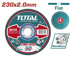 Abrazyvinis metalo pjovimo diskas TOTAL, 230x2x22 mm, TAC2202301