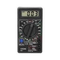 Multimetras ORNO Or-Ae-1334, universalus, AC ir DC, varža, srovė, tranzistoriai, diodų įtampa, juodo