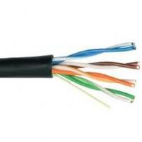 Kompiuterinis kabelis Cat5E/Utp(Cu), 4x2x0,5 neekranuotas, viengyslis, varinis, PE, juodos spalvos,