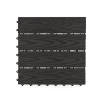 Terasinė plytelė WPC, Dark Grey, medžio imitacija, 300x300x18mm