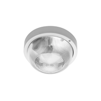 Specialiųjų patalpų šviestuvas GTV Ibiza, IP44, E27, 40 W, 220-240V, ABS plastikas/stiklas, apvalus,