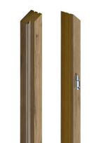 Laminuotų durų su užlaida stakta VOSTER, vertikali, kairinė, spalva Italian walnut, matmenys 2063 x
