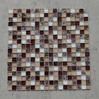 Mozaika MONA MOSAICS Hp6003, 300 x 300 x 6 mm, 15 vnt./dėž., stiklo, spl. ruda/smėlinė/balta