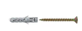 Išsiplečiantis kaištis su medsraigčiu KOELNER B-FIX-06+/D, M6, 3,5 x 30 mm, 12 vnt., + grąžtas