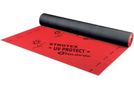 Difuzinė plėvelė STROTEX Q UV Protect 2K, su dviem lipniom juostom, matmenys 1,5 x 50m, 75 m2, 230 g