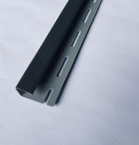 PVC J tipo profilis S 15 SIDING BOR, Ilgis 3,81 m, grafito spalvos