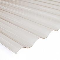 Profiliuota plokštė OMBRE, sinusinė, matmenys 0,7x900x2000 mm, bronzos spalva, PVC lakštai skirti pa