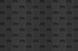 Bituminės čerpelės Caretta Ruby Siyah, juodos spalvos, matmenys 1000 x 320mm (1 pak. - 2,94m2)