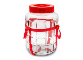 Užsukamas stiklainis rauginimui, 5l, su diržais