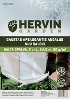 Gaubtas apsaugantis nuo šalčio HERVIN GARDEN A691330004, baltos sp., 2 vnt., 1 x 1,5 m, 80g/m2, WC1X