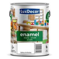 Universali akrilinė emalė LUXDECOR, 2,2 l, (02) balto krištolo spalvos, blizgus