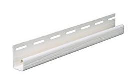 PVC J tipo profilis S 15 SIDING BOR, Ilgis 3,81 m, baltos spalvos