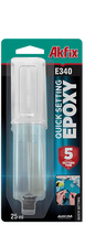 Epoksidiniai klijai AKFIX E340, 28 ml, universalūs