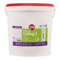Vandeniniai dažai luboms VIVACOLOR Green Line Ceiling, 11,7 l, A bazė, balti, visiškai matiniai