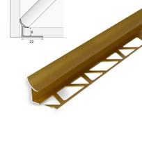 Aliumininė grindų juostelė HESORA H 65 D1, 0.9 x 270 cm, mat. aukso spalvos, kilmės šalis ES