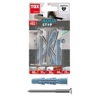 Universalus sandarinimo kaištis TOX Aqua Stop Pro, 8/50 + nerūd. plieno varžtai, 2 vnt.