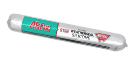 Silikoninis hermetikas AKFIX 915N, 600 ml, neutralus, pilkos spalvos, atsparus oro sąlygoms