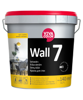 Vandeniniai vidaus dažai VIVACOLOR Wall 7, 11,7 l, A bazė, balti, matiniai