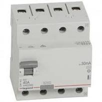 Nuotekio relė LEGRAND 402063, 4P, 40 A, 30 mA, AC
