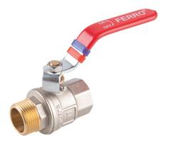 Pilno pralaidumo rutulinis ventilis FERRO Power, ilga rankena, vidus-išorė, 3/4 "