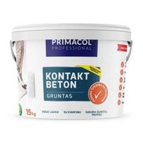 Gruntas PRIMACOL Betonkontakt, 7,5 kg, baltas, smulkiagrūdis, vidaus ir lauko darbams