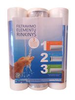 Filtrų elementų rinkinys, 3 filtrų ATLAS, RO vandens filtravimo sistemoms