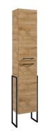 Vonios spintelė ELITA Column Cheese Plus Frame 30, 150 x 30 x 23,6 cm, pastatoma, ūkinė, juodas rėma