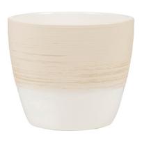 Kambarinis keraminis vazonas SCHEURICH Vanilla Cream (950/19), kreminės sp., vazono skersmuo 19 cm.