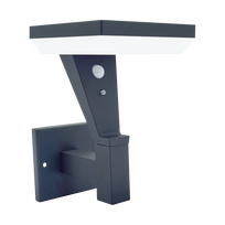 Lauko sieninis LED šviestuvas SALTA Wall Sens, su saulės elementais/baterija, LED 5W, 3000 K, 450 lm